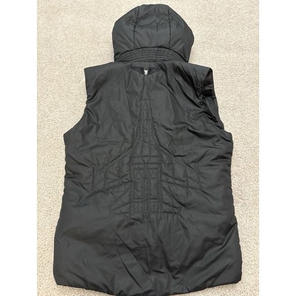 AVIATSIYA HALYCHYNY Unisex Warm Puffer Vest with Hood, Sleeveless Vest SZ M - Picture 4 of 6